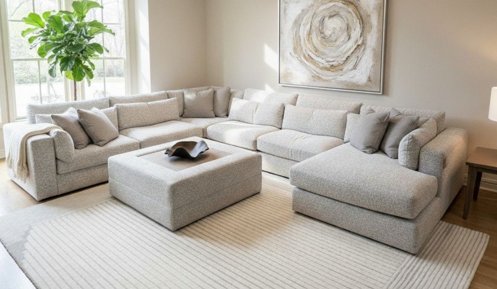 Stonecroft Manor 6-Piece Sectional with Chaise view 2